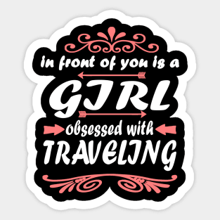 Travel Adventure South Gift Girl Sticker